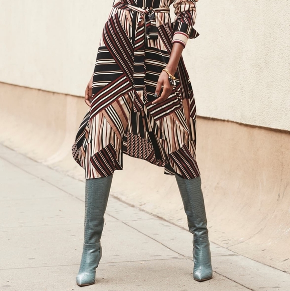 Sexy Chic Sam Edelman Snake Embossed Leather Boots - Picture 7 of 11